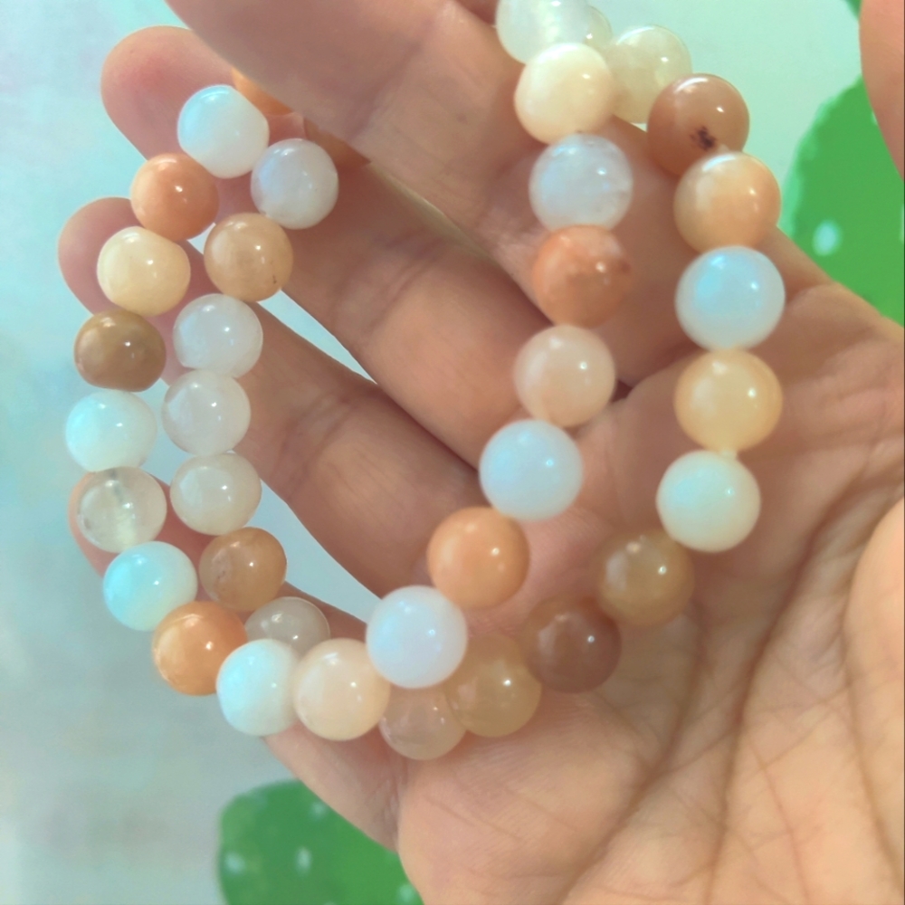 2 honey calcite bracelet